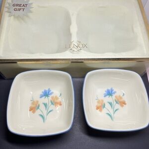 Lenox Provencal Garden Square Bowl Set – Floral Design | New in Box